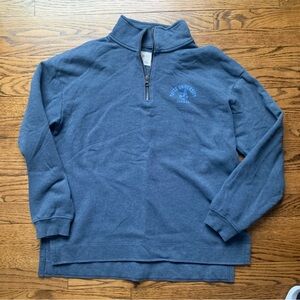 Tufts University Jumbos 1/4 Zip Sweatshirt Womens M EUC No flaws & Soft!